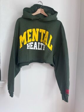 CHNGE Mental Health Crop hoodie